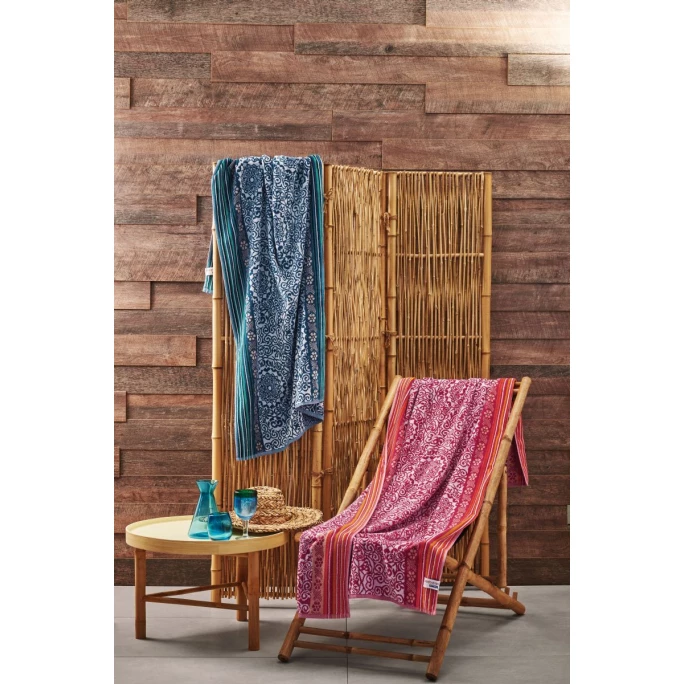 Auslauf ✨ Bassetti ARONA Strandtuch - 90x180 Cm - B1 - Blau ? 2 Auslauf ✨ Bassetti ARONA Strandtuch - 90x180 Cm - B1 - Blau ? – Bild 2