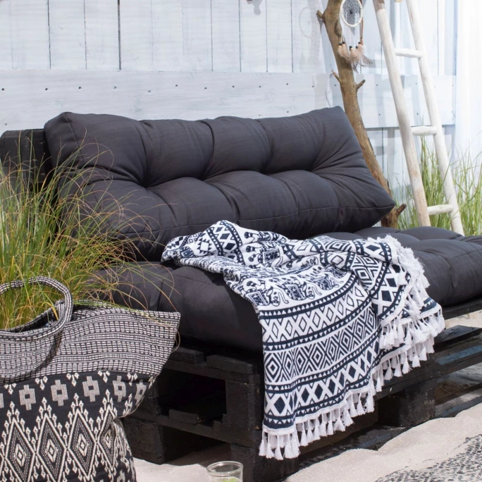 Coupon ✨ Seahorse Beach Roundie Goa Indian Strandtuch - Ø150 Cm - Grey ? 3 Coupon ✨ Seahorse Beach Roundie Goa Indian Strandtuch - Ø150 Cm - Grey ? – Bild 3