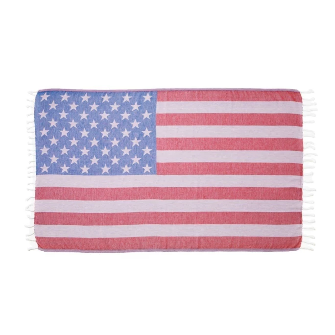 Rabatt ? Seahorse Hamam USA Strandtuch - 100x180 Cm - Stars&stripes ? 1 Rabatt ? Seahorse Hamam USA Strandtuch - 100x180 Cm - Stars&stripes ?