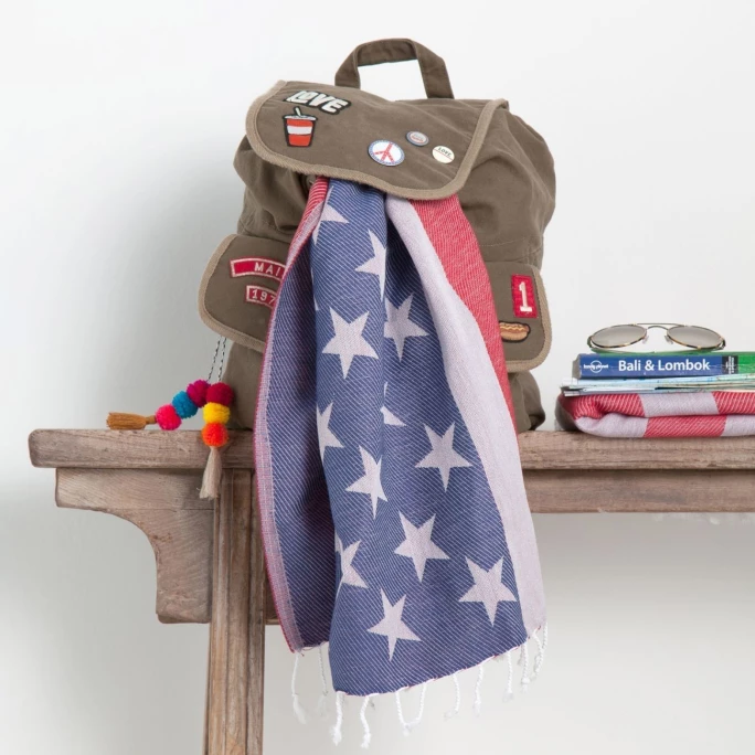 Rabatt ? Seahorse Hamam USA Strandtuch - 100x180 Cm - Stars&stripes ? 4 Rabatt ? Seahorse Hamam USA Strandtuch - 100x180 Cm - Stars&stripes ? – Bild 4