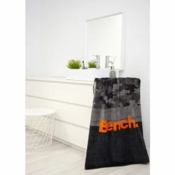 Alternative view of Aktion ? Bench Camouflage Strandlaken Velours - 80x180 Cm - Dunkelgrau ?