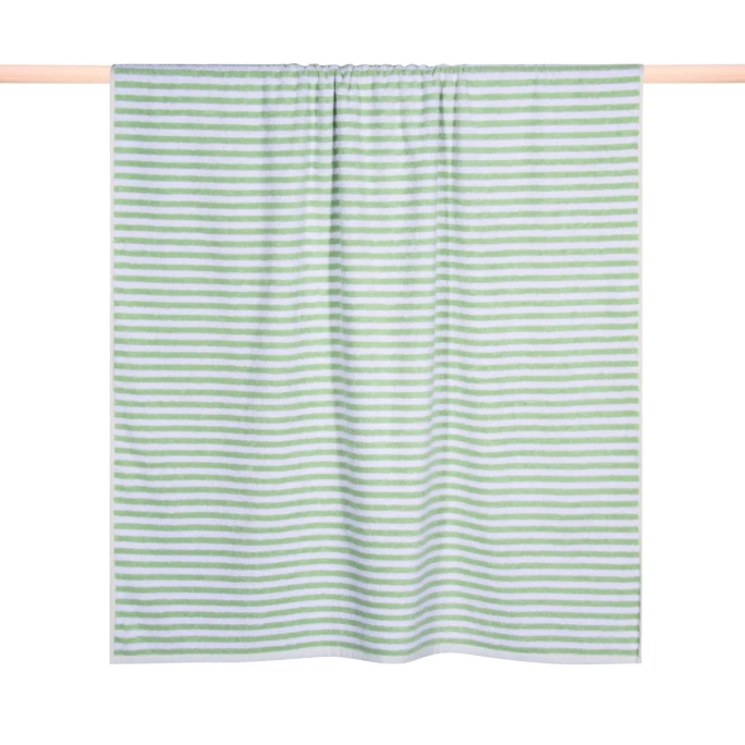 Billig ? Pad STRIPES Strandtuch - 100x180 Cm - Green ? 1 Billig ? Pad STRIPES Strandtuch - 100x180 Cm - Green ?