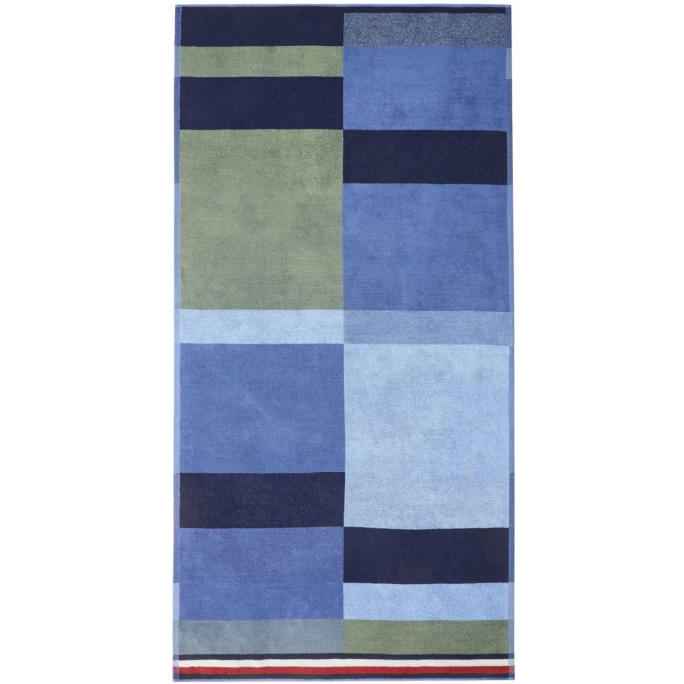 Brandneu ? Tommy Hilfiger DENIM PATCH Strandtuch - 90x180 Cm - Denim ✔️ 1 Brandneu ? Tommy Hilfiger DENIM PATCH Strandtuch - 90x180 Cm - Denim ✔️