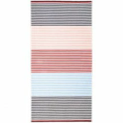 Auslauf ? Tommy Hilfiger TROPICAL PALMS Strandtuch - 90x180 Cm - Navy ?