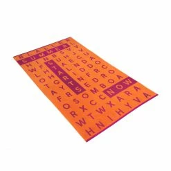 Angebote ? Vossen CROSSWORD Strandtuch - 100x180 Cm - Orange ?