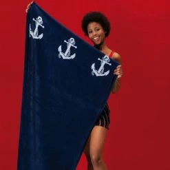 Alternative view of Top 10 ? Seahorse Larboard Strandtuch - 100x180 Cm - Navy ?