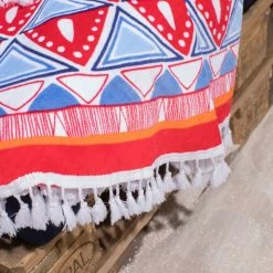 Alternative view of Am billigsten ❤️ Seahorse Beach Roundie Tara Strandtuch - Ø150 Cm - Red ?