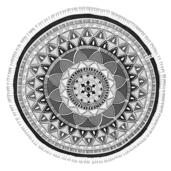 Aktion ❤️ Seahorse Beach Roundie Tara Strandtuch - Ø150 Cm - Grey ? 1 Aktion ❤️ Seahorse Beach Roundie Tara Strandtuch - Ø150 Cm - Grey ?