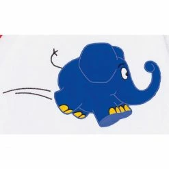 Alternative view of Rabatt ? Smithy Blauer Elefant Handtuch - 50x100 Cm - Weiß ?
