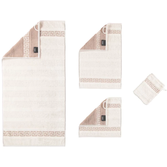 Aktion ? Cawö Noblesse Duo Waschhandschuh - 16x22 Cm - Beige ? 2 Aktion ? Cawö Noblesse Duo Waschhandschuh - 16x22 Cm - Beige ? – Bild 2