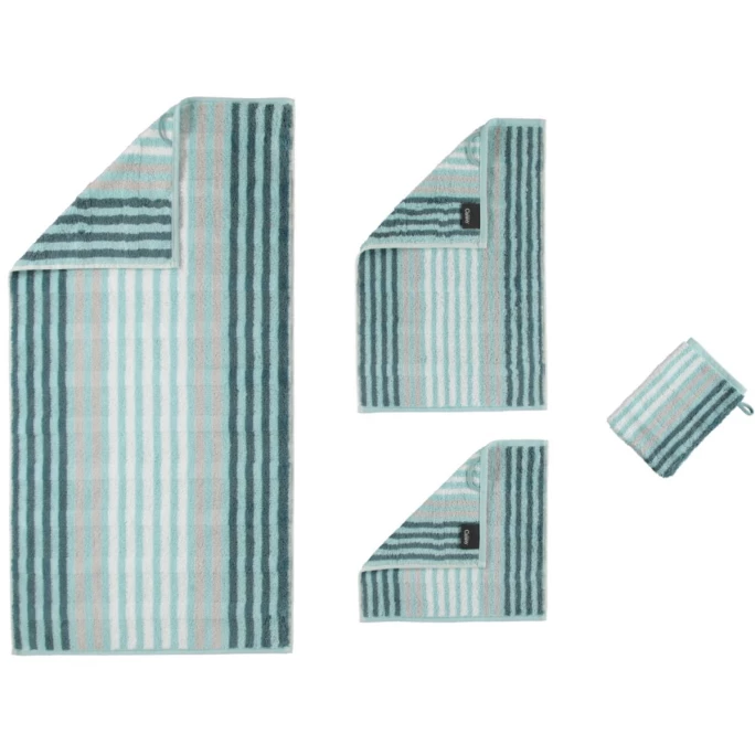Besorgen ? Cawö Noblesse Seasons Stripes Waschhandschuh - 16x22 Cm - Mint ? 3 Besorgen ? Cawö Noblesse Seasons Stripes Waschhandschuh - 16x22 Cm - Mint ? – Bild 3