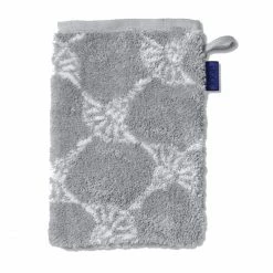 Auslauf ? JOOP! Classic Cornflower Waschhandschuh - 16x22 Cm - Silber ⌛