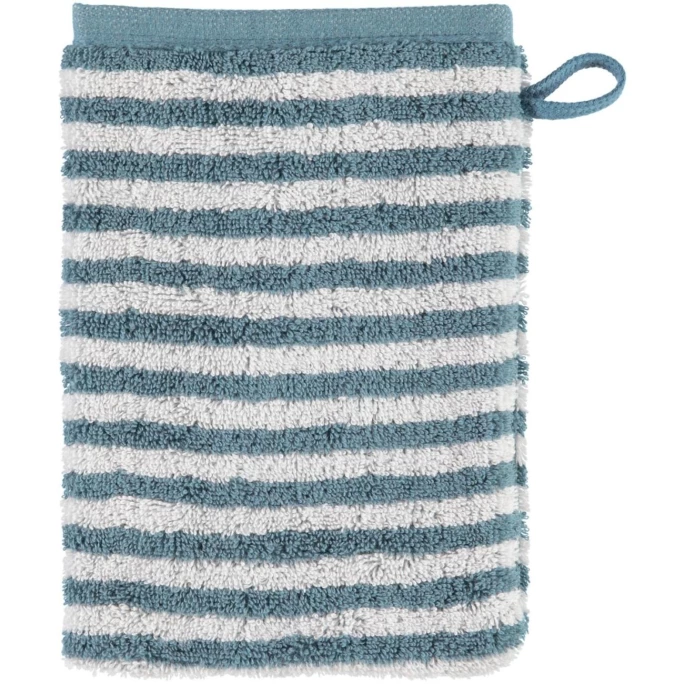 Aktion ? Cawö Campus Ringel Waschhandschuh - 16x22 Cm - Petrol ? 1 Aktion ? Cawö Campus Ringel Waschhandschuh - 16x22 Cm - Petrol ?