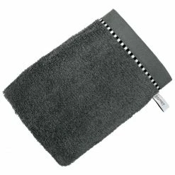 Auslauf ? ESPRIT Im Bad ESPRIT Box Solid Waschhandschuh - 22x16 Cm - Anthracite ?
