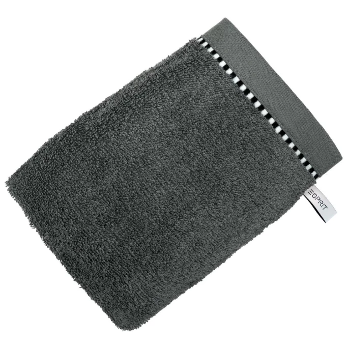 Auslauf ? ESPRIT Im Bad ESPRIT Box Solid Waschhandschuh - 22x16 Cm - Anthracite ? 1 Auslauf ? ESPRIT Im Bad ESPRIT Box Solid Waschhandschuh - 22x16 Cm - Anthracite ?