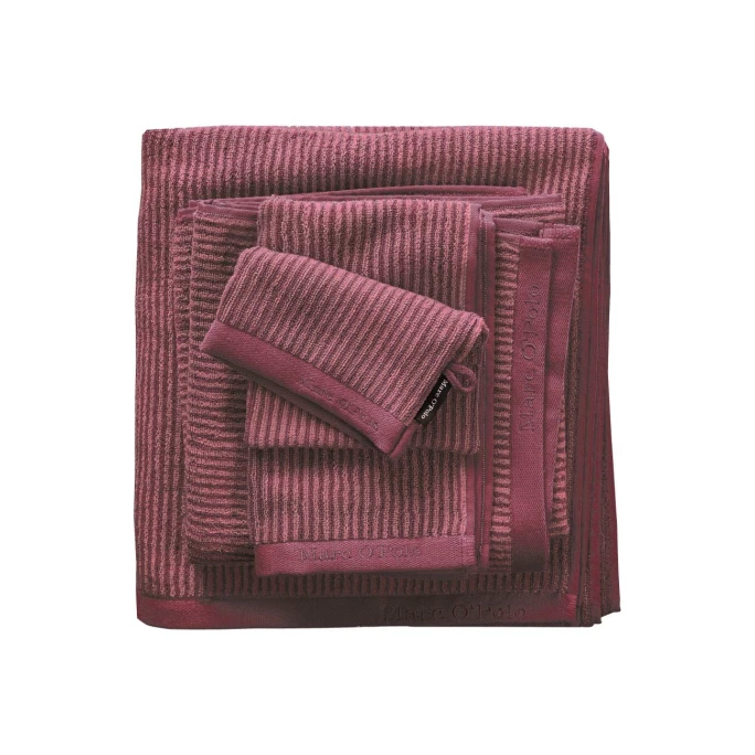 Budget ✔️ Marc O'Polo Timeless Tone Stripe Waschhandschuh - 16x22 Cm - Deep Rose/ Warm Red ? 1 Budget ✔️ Marc O'Polo Timeless Tone Stripe Waschhandschuh - 16x22 Cm - Deep Rose/ Warm Red ?
