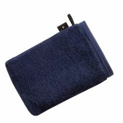 Aktion ? Vossen Vegan Life Waschhandschuh - 22x16 Cm - Marine Blau ?