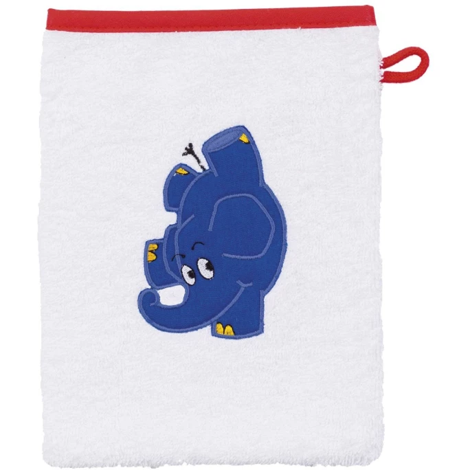 Brandneu ? Smithy Wisch & Weg Blauer Elefant Freunde Waschhandschuh - 14x23 Cm - Weiß ? 1 Brandneu ? Smithy Wisch & Weg Blauer Elefant Freunde Waschhandschuh - 14x23 Cm - Weiß ?