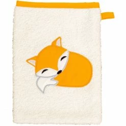 Aktion ⭐ Smithy Wisch & Weg Fuchs Waschhandschuh - 14x23 Cm - Natur, Orange ?