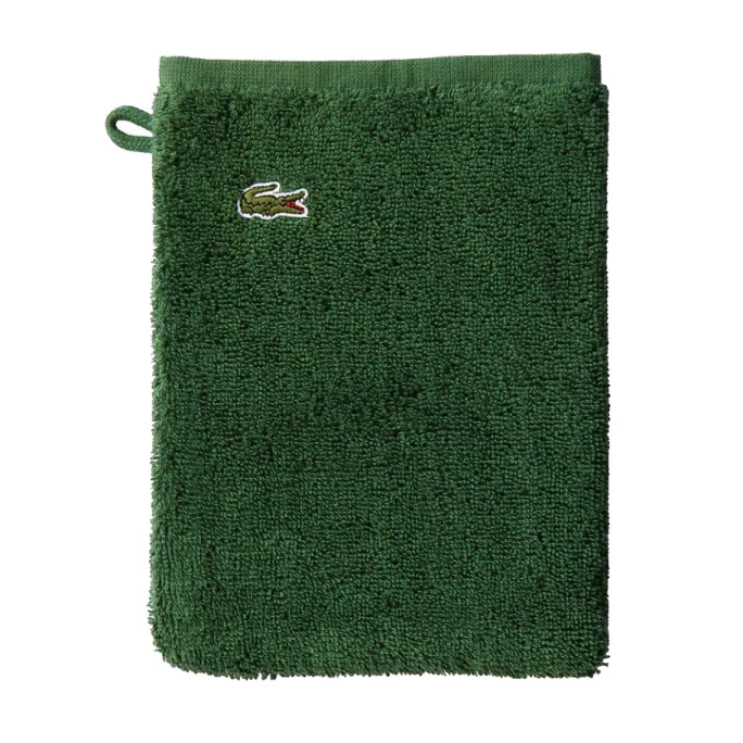 Schlussverkauf ? Lacoste LECROCO Bio-Waschhandschuh - 15x21 Cm - Vert ? 1 Schlussverkauf ? Lacoste LECROCO Bio-Waschhandschuh - 15x21 Cm - Vert ?
