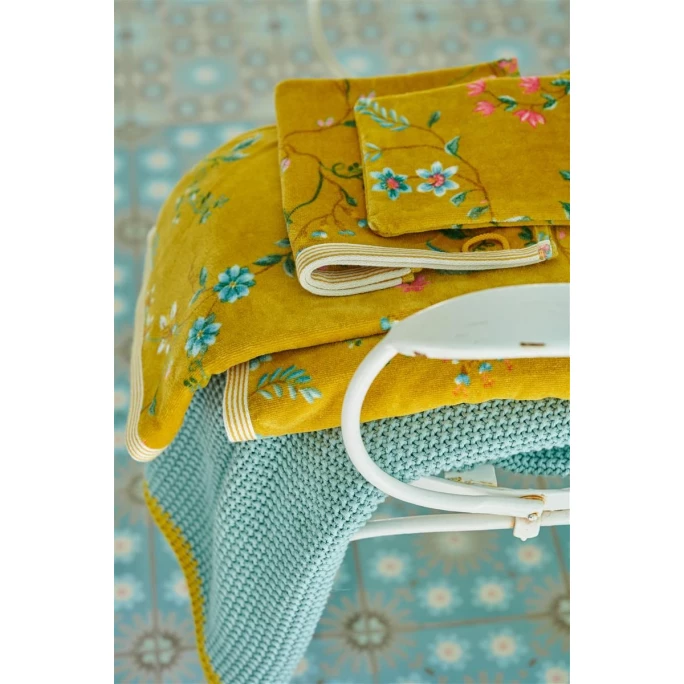 Budget ? Pip Studio Les Fleurs Waschhandschuh - 3er Set - 3er Set: 16x22x3 Cm - Yellow ? 2 Budget ? Pip Studio Les Fleurs Waschhandschuh - 3er Set - 3er Set: 16x22x3 Cm - Yellow ? – Bild 2