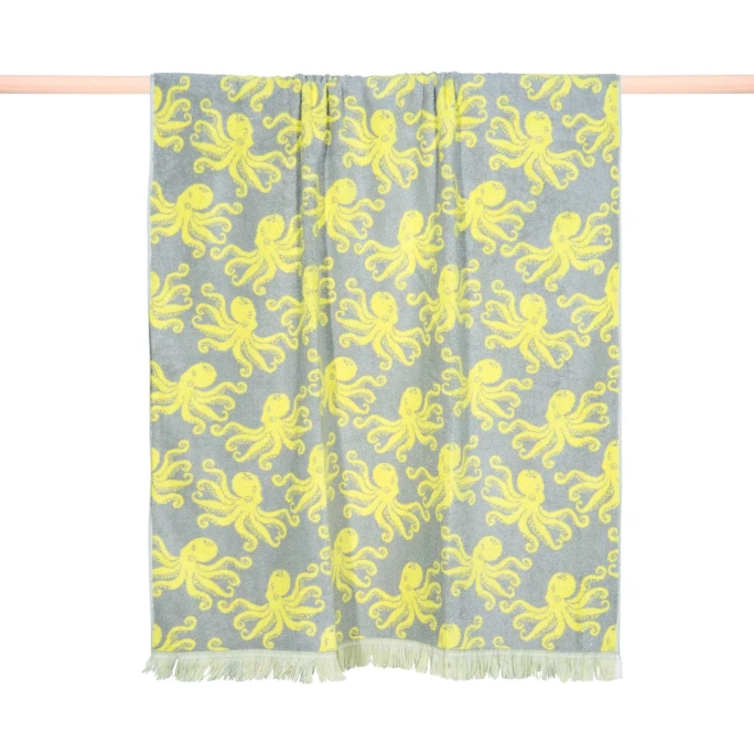 Neu ? Pad OCTOPUSSY Strandlaken - 100x180 Cm - Yellow ? 1 Neu ? Pad OCTOPUSSY Strandlaken - 100x180 Cm - Yellow ?