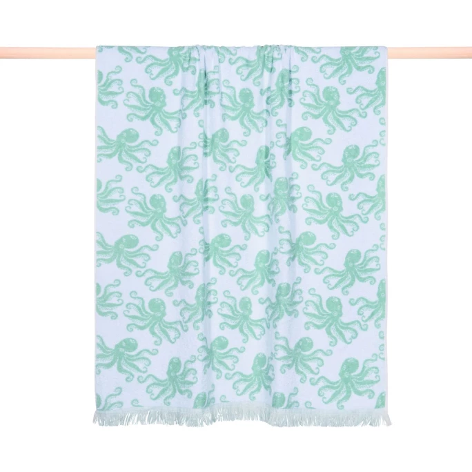Budget ? Pad OCTOPUSSY Strandlaken - 100x180 Cm - Mint ? 1 Budget ? Pad OCTOPUSSY Strandlaken - 100x180 Cm - Mint ?