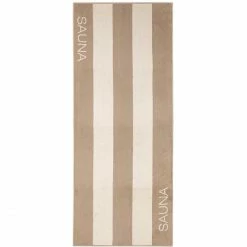 Bestes Angebot ✔️ Cawö Natural Blockstreifen Saunatuch - 80x200 Cm - Natur-caramel ?