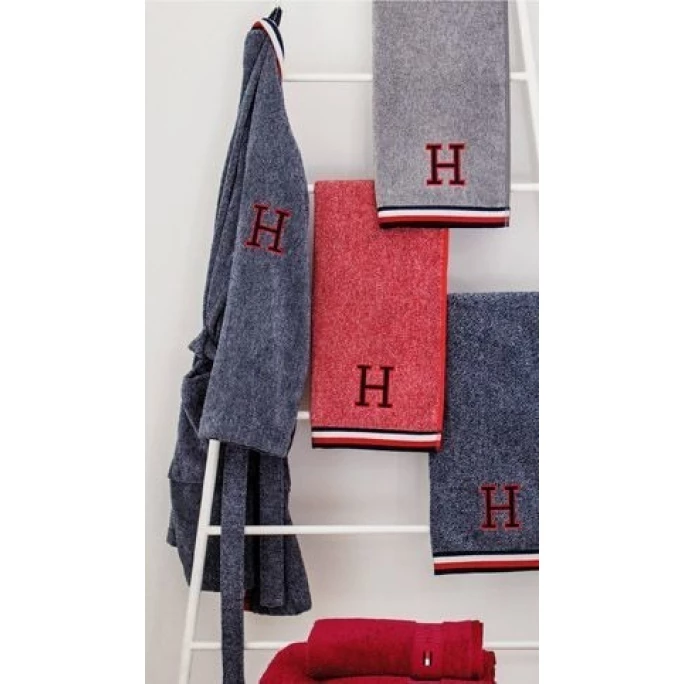 Brandneu ? Tommy Hilfiger Teddy Badetuch - 90x200 Cm - Navy ? 2 Brandneu ? Tommy Hilfiger Teddy Badetuch - 90x200 Cm - Navy ? – Bild 2