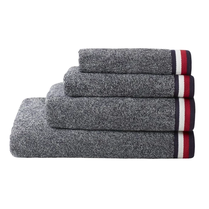 Brandneu ? Tommy Hilfiger Teddy Badetuch - 90x200 Cm - Navy ? 3 Brandneu ? Tommy Hilfiger Teddy Badetuch - 90x200 Cm - Navy ? – Bild 3
