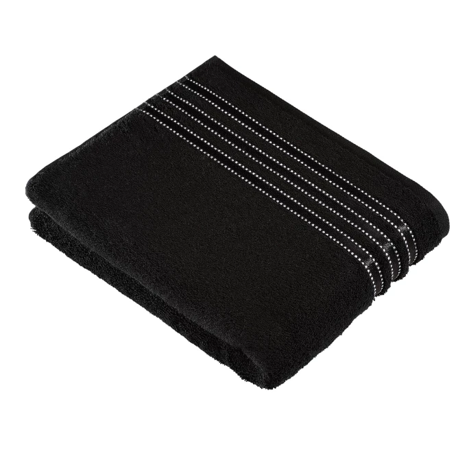 Aktion ? Vossen Cult De Luxe Badetuch - 100x150 Cm - Schwarz ? 1 Aktion ? Vossen Cult De Luxe Badetuch - 100x150 Cm - Schwarz ?