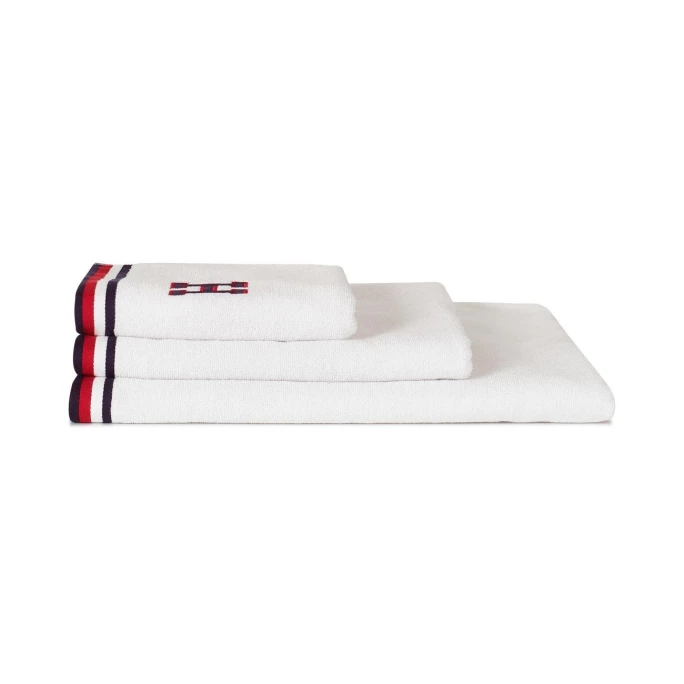 Neu ? Tommy Hilfiger TEDDY Badetuch - 90x200 Cm - White ✔️ 2 Neu ? Tommy Hilfiger TEDDY Badetuch - 90x200 Cm - White ✔️ – Bild 2