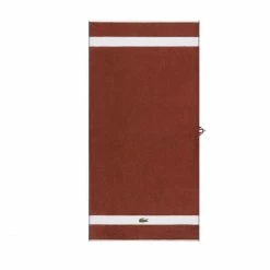 Am billigsten ? Lacoste L CASUAL Bio-Badetuch - 90x150 Cm - Terre Batue ✨