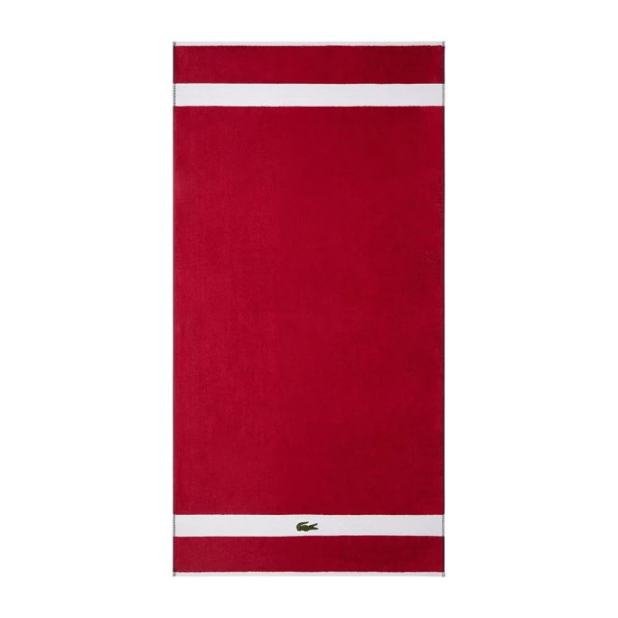 Neu ? Lacoste L CASUAL Bio-Badetuch - 90x150 Cm - Rouge ? 1 Neu ? Lacoste L CASUAL Bio-Badetuch - 90x150 Cm - Rouge ?