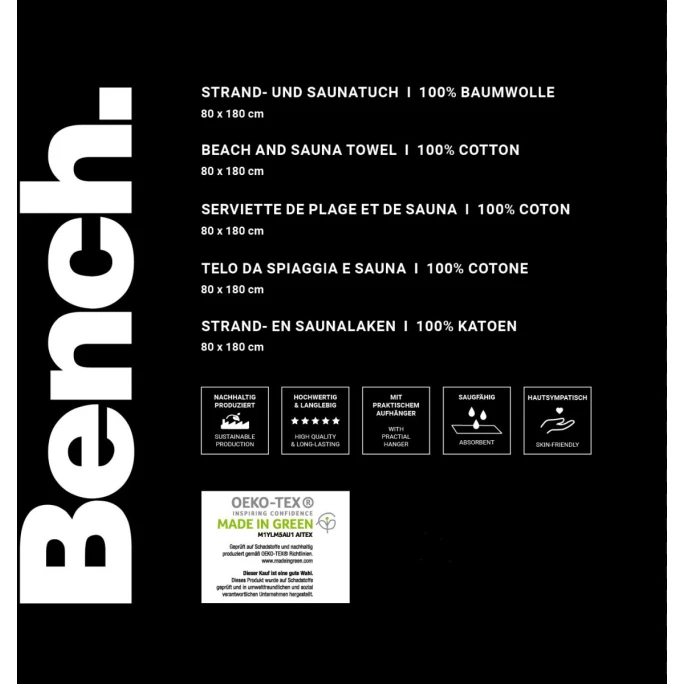 Am billigsten ✨ Bench Strandlaken Velours - 80x180 Cm - Hellgrün ? 6 Am billigsten ✨ Bench Strandlaken Velours - 80x180 Cm - Hellgrün ? – Bild 6