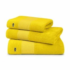 Alternative view of Angebote ? Lacoste LECROCO Bio-Badetuch - 100x150 Cm - Jaune ?